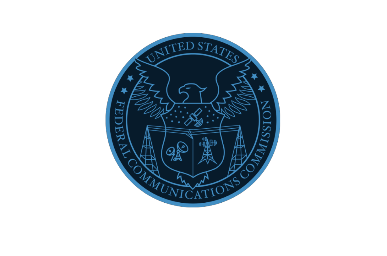 federal communications commission logo icon black and blue