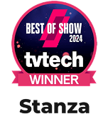 best of show 2024 tvtech stanza winner icon