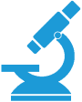 blue microscope icon