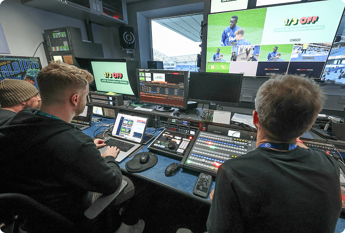 football club broadcasting studio