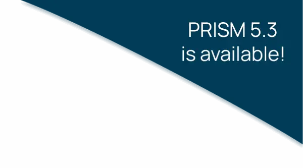 PRISM 5.3 software version is now released and available