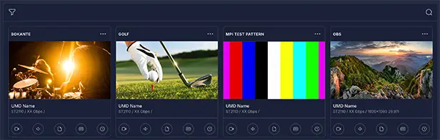 pulse strip monitoring different shots mosaic view