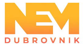 NEM Dubrovnik logo yellow gradient