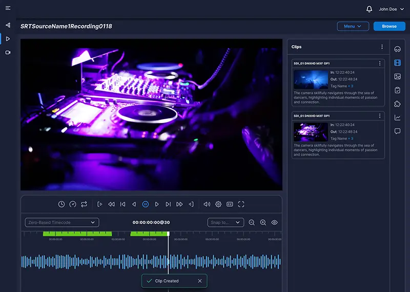 glim clip creation screen capture