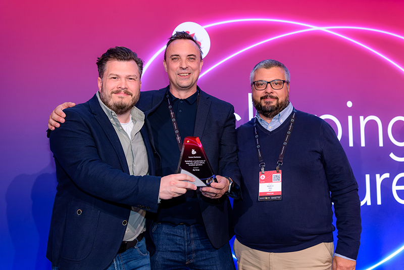 developers holding the ibc 2025 innovation award