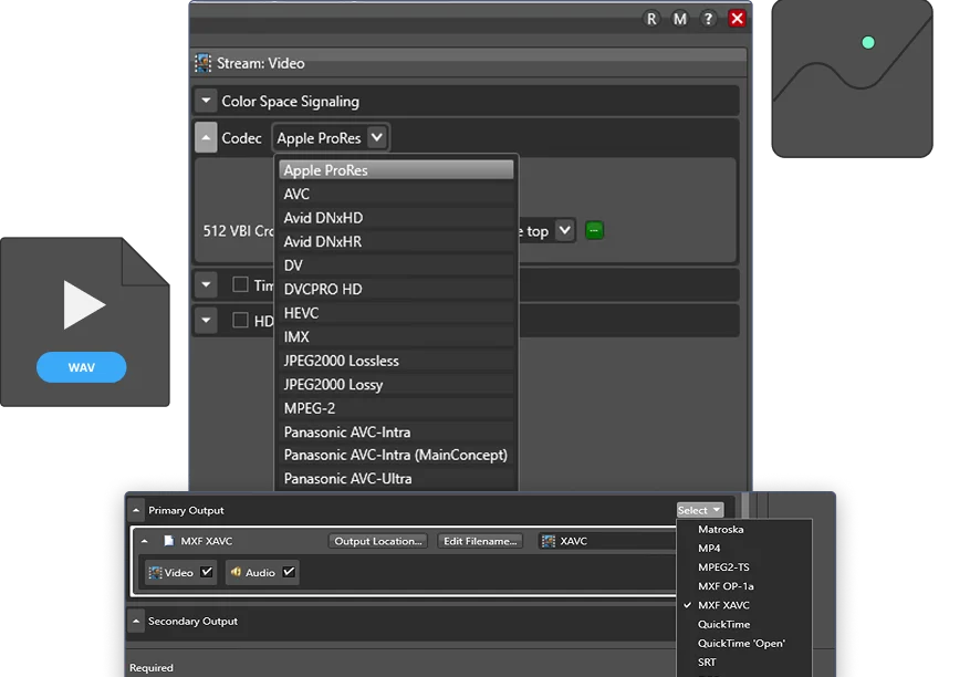 video encoding software interface