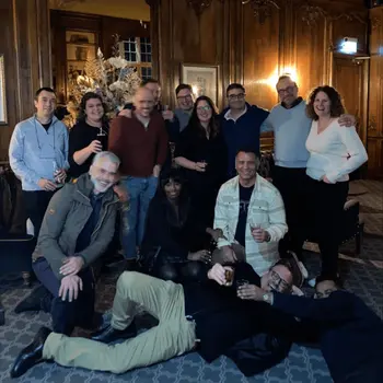 group of telestream employees having fun