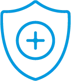 Competitive Health/Wellness Programs icon plus sign in shield