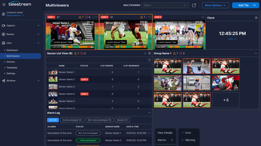 up lens multi-viewing screenshot