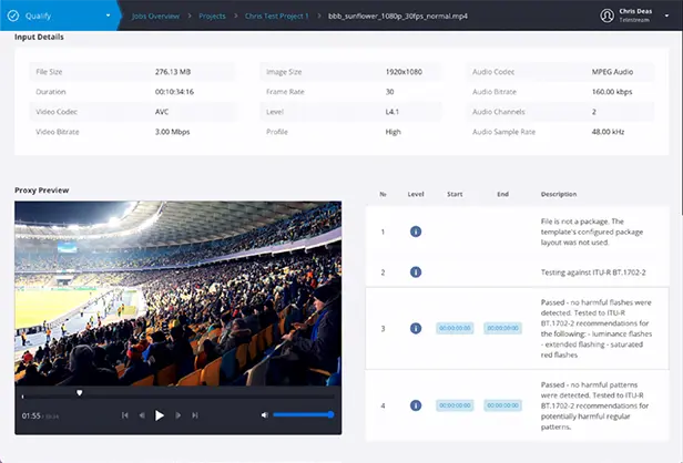 qualify ai-assisted quality control software screen