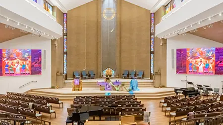Wellshire Presbyterian Church Video Wall